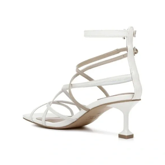 ZAC ZAC POSEN Shoes Strappy Padded Angie Square Toe Sculpted Heel Sandals - 11 - Picture 2 of 3